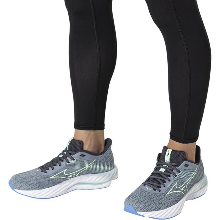 Кроссовки Mizuno WAVE INSPIRE 21 / Мужской / 42 / Серый/Зеленый/Синий photo 3