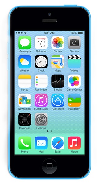 Smartphone Apple iPhone 5C / '' / 1 GB / 16 GB / Albastru deschis photo 2