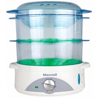 Пароварка Maxwell MW1201, 1 л, 780 Вт, Белый thumbnav 1
