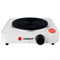 Плита настольная электрическая Scarlett SCHP700S01, 1 конфорок, 1000 Вт, Белый thumbnav