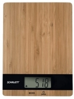 Кухонные весы Scarlett SCKS57P01, 5 кг, Нержавеющая сталь с черным