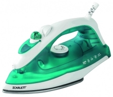 Утюг Scarlett SC-SI30S01, 220 мл, Белый/Зеленый