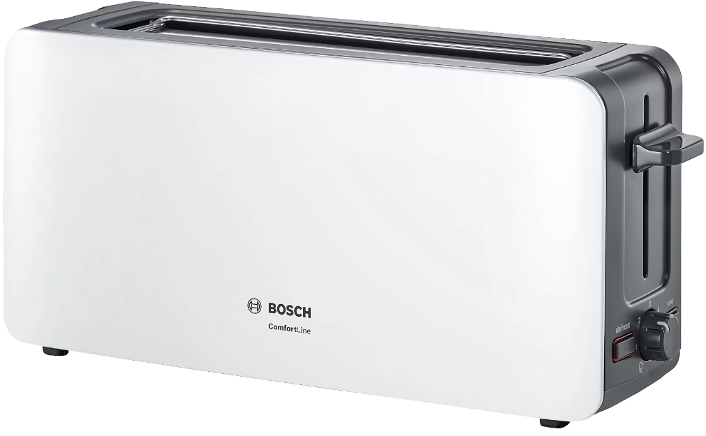 Тостер Bosch TAT6A001, 2 тоста, 1090 Вт, Белый photo 1 Тостер Bosch TAT6A001, 2 тоста, 1090 Вт, Белый photo 1