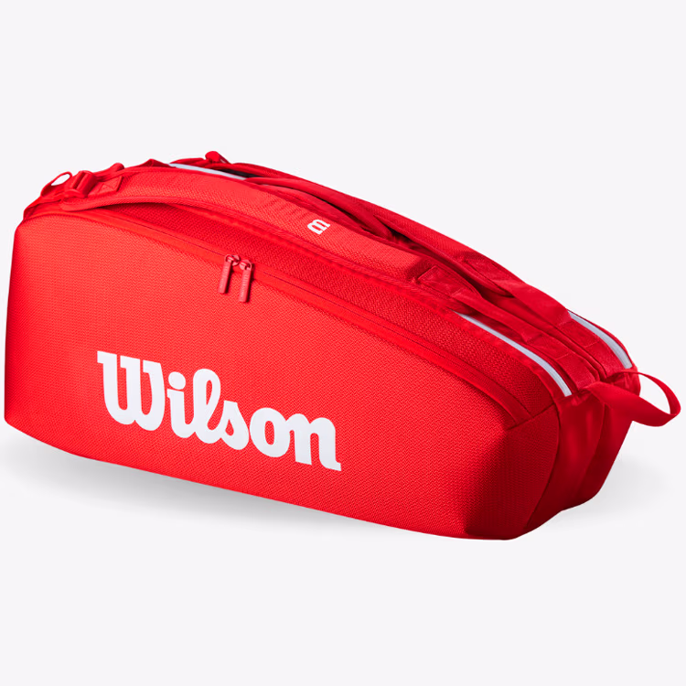 Geanta tenis Wilson SUPER TOUR WILSON RED 6PK 2025