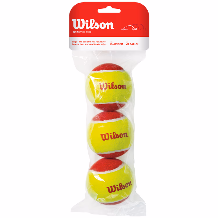 Set mingi pentru tenis 3 buc Wilson STARTER RED TBALL 3 PACK