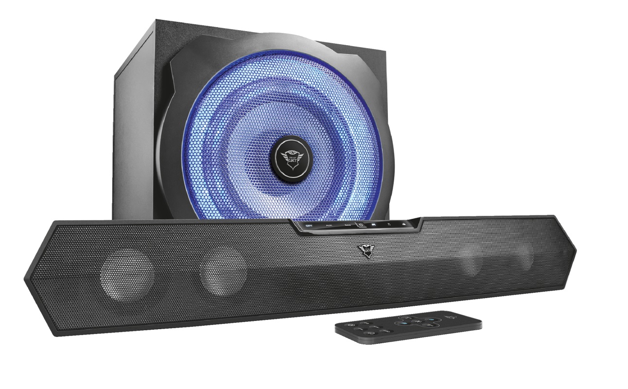 Trust Gaming GXT 668 Tytan 2.1 Soundbar Speaker Set, 120W, Black photo 1