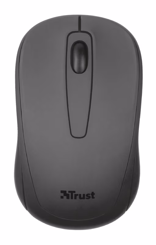 Trust Ziva Wireless Compact Mouse, 2.4GHz, Micro receiver, 1200 dpi, USB, Black