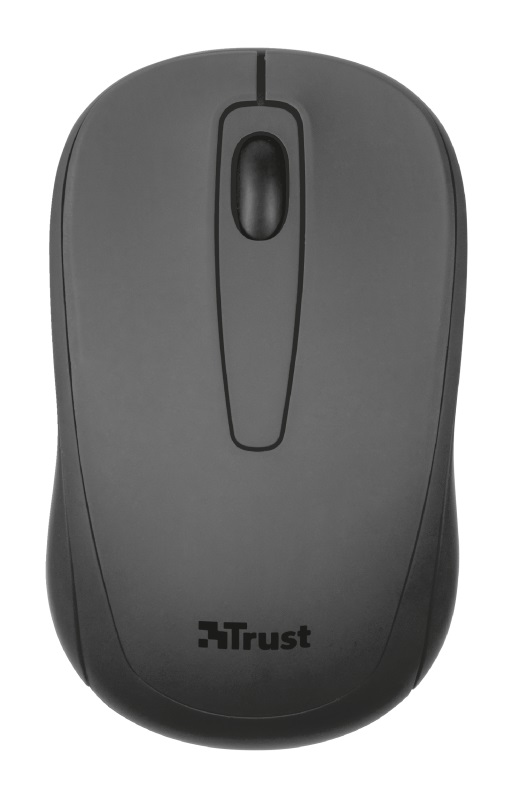 Trust Ziva Wireless Compact Mouse, 2.4GHz, Micro receiver, 1200 dpi, USB, Black photo 1
