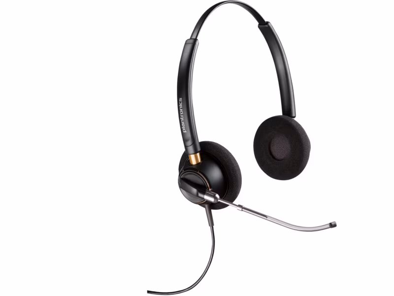 Casti Binaurale Poly EncorePro 520V/  Black