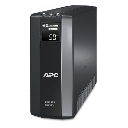 APC Back-UPS Pro BR900G-RS, 900VA/540W, AVR, 5 x CEE 7/7 Schuko (3 Battery Backup, all 5 Surge Protected), RJ-11/ RJ-45 Data Line Protection, LCD Display photo 1