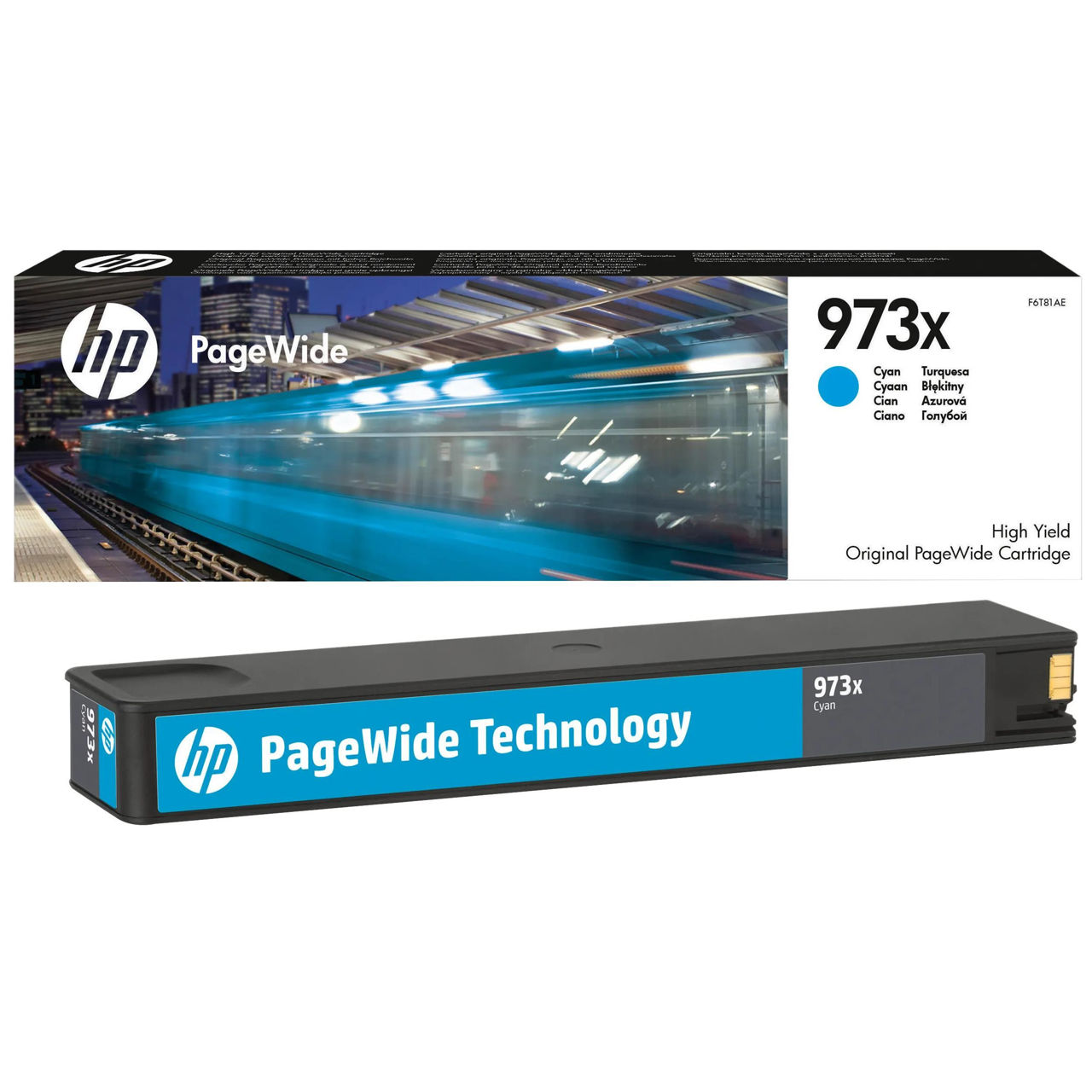HP 973X (F6T81AE) High Yield Cyan Original PageWide Cartridge for HP PageWide Pro 452dw HP PageWide Pro 477dw, 7000 p. photo 3