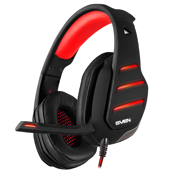Casti SVEN AP-U997MV, Black/Red photo 3