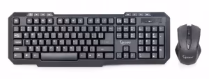 Gembird KBS-WM-02, Wireless desktop set, US layout, Black