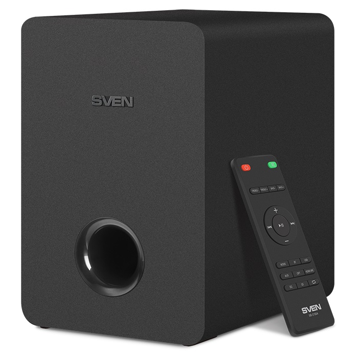 SVEN Soundbar SB-2150A, black (180 W, USB, display, RC, Optical, Bluetooth, wireless subwoofer) photo 5