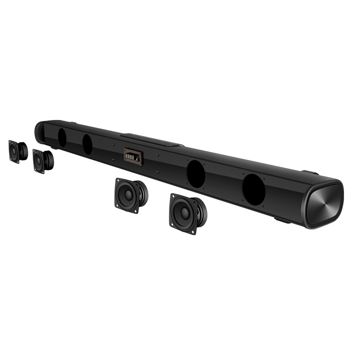 SVEN Soundbar SB-2150A, black (180 W, USB, display, RC, Optical, Bluetooth, wireless subwoofer) photo 6