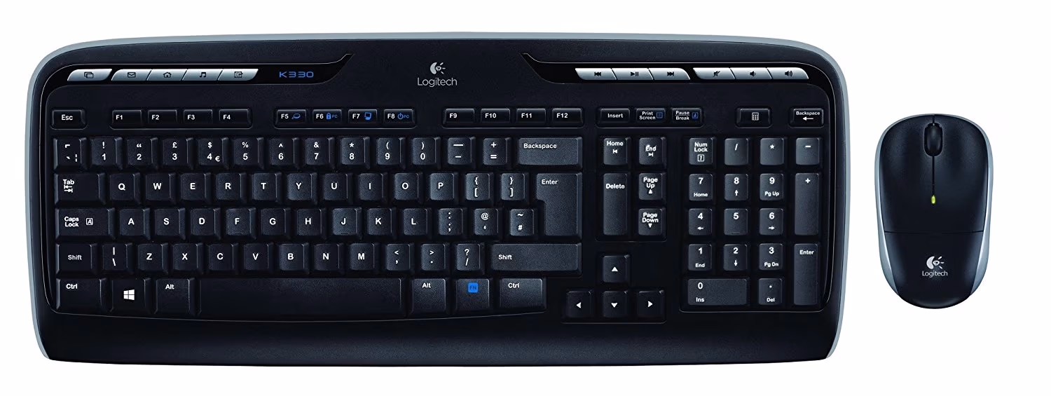 Беспроводная Клавиатура и мышка Logitech MK330 / USB / Black 