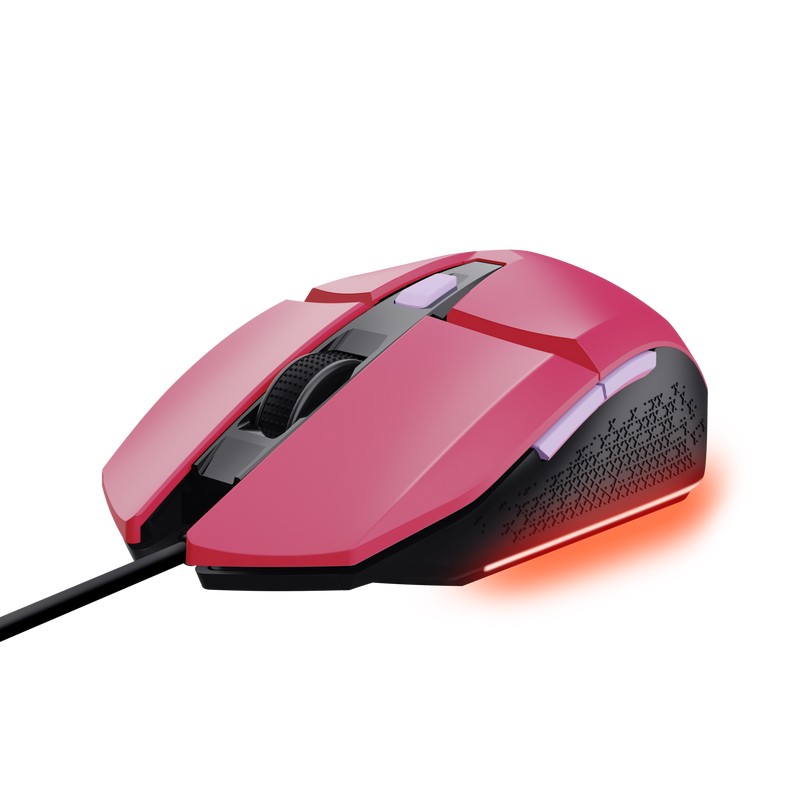Игровая мышь Trust GXT 109P FELOX, USB, Pink photo 2