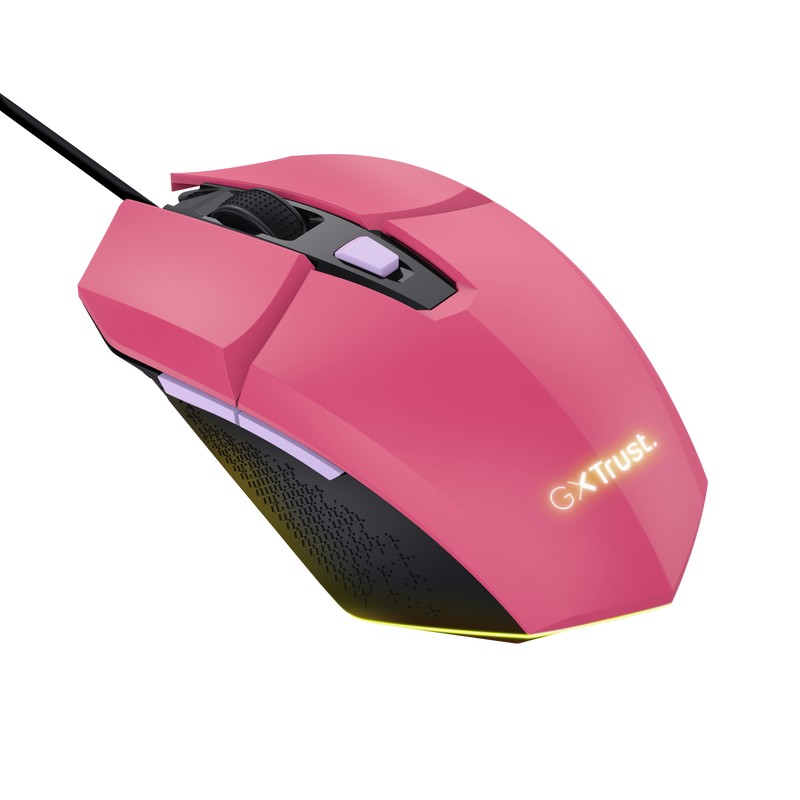 Игровая мышь Trust GXT 109P FELOX, USB, Pink photo 4