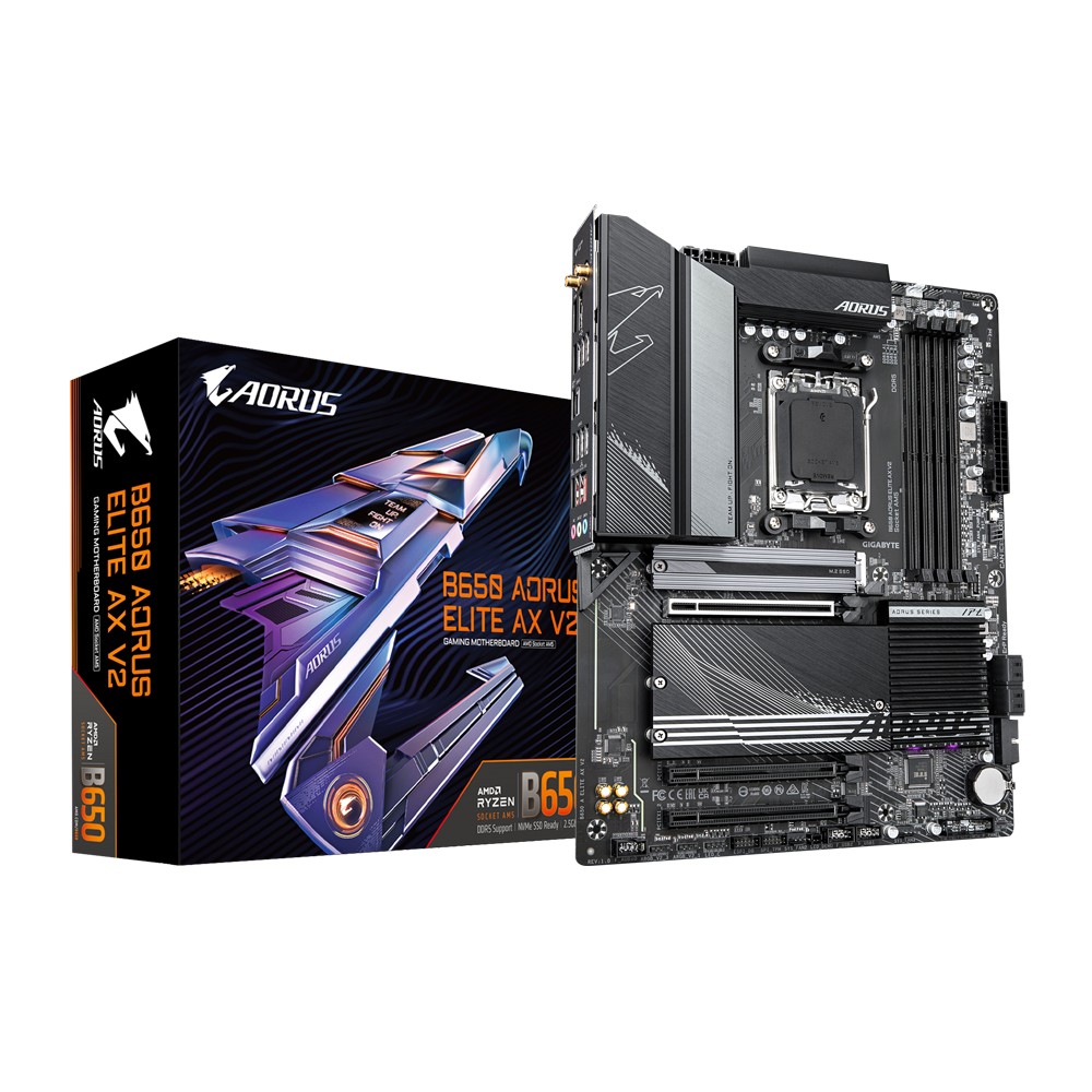 Placa de baza GIGABYTE B650 AORUS ELITE AX V2 / AM5 / B650 / DDR5 / ATX photo 1