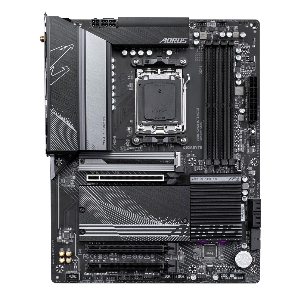 Placa de baza GIGABYTE B650 AORUS ELITE AX V2 / AM5 / B650 / DDR5 / ATX photo 2