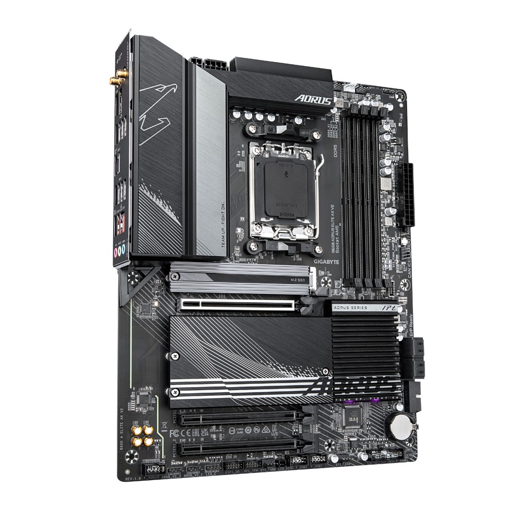 Placa de baza GIGABYTE B650 AORUS ELITE AX V2 / AM5 / B650 / DDR5 / ATX photo 3