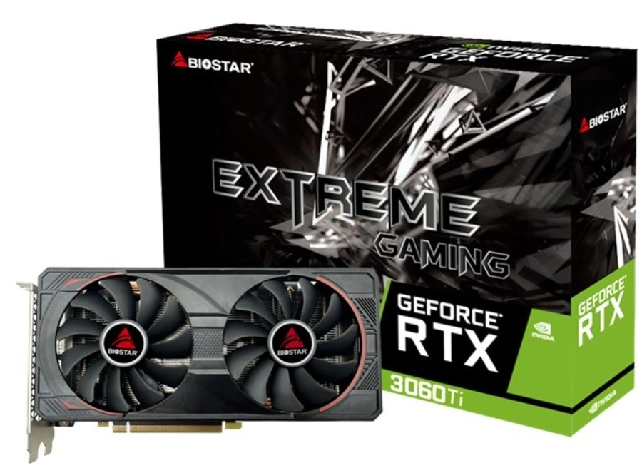 Placa video BIOSTAR GeForce RTX 3060 Ti / 8GB / GDDR6 /  256bit