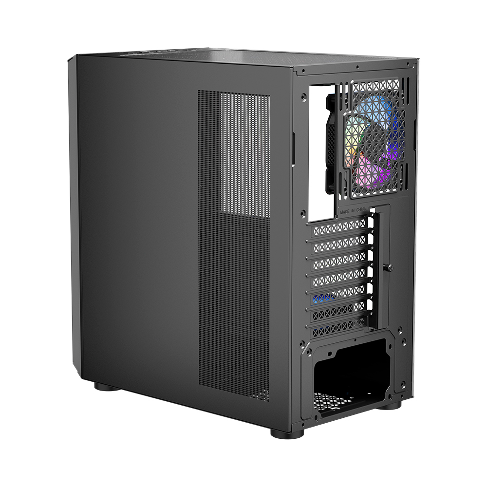 Carcasa Gaming 1STPLAYER T7-P / no PSU / Side-Window / 7x120mm / ATX / Black photo 6