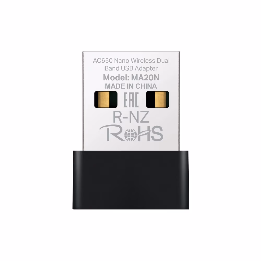 USB 2.0 / Wi-Fi 5 Adapter / MERCUSYS MA20N /  Dual Band AC650