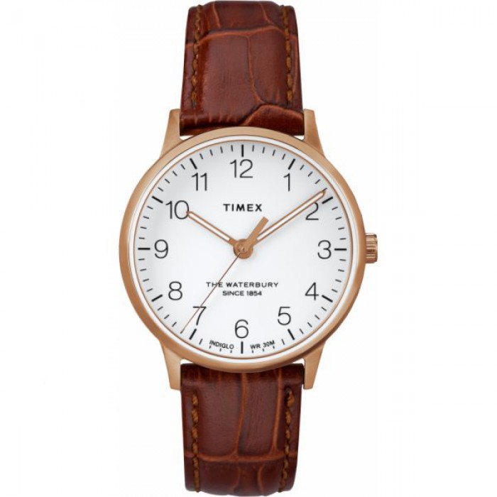 Waterbury Classic 36mm Leather Strap Watch BOMBA.md