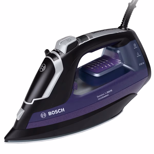 Fier de calcat Bosch TDA753122V, 3200 W, 180 g/min si mai mult, 400 ml, Violet 