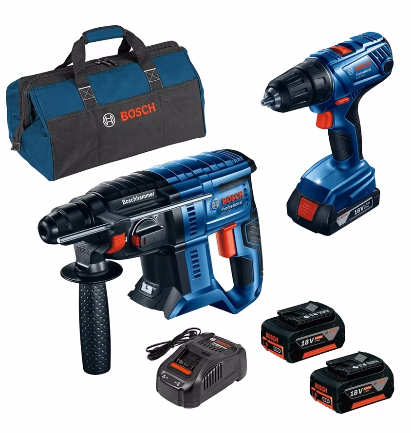 Set Bosch GBH 180 Li + GSR180 Li 2x4.0Ah, 06019F8102 