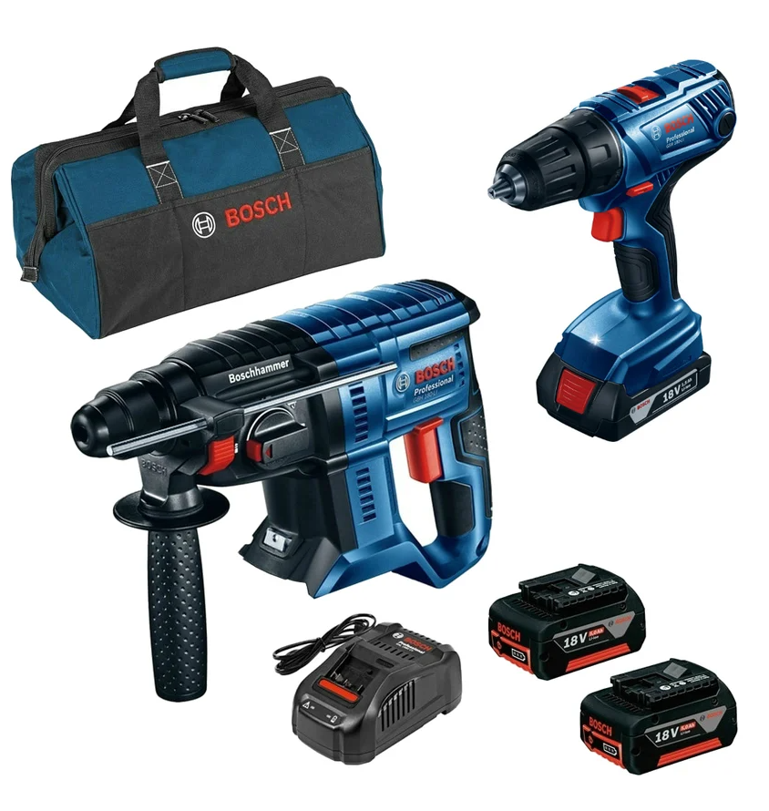 Set Bosch GBH 180 Li + GSR180 Li 2x4.0Ah, 06019F8102 Germania photo 1 Set Bosch GBH 180 Li + GSR180 Li 2x4.0Ah, 06019F8102 Germania photo 1