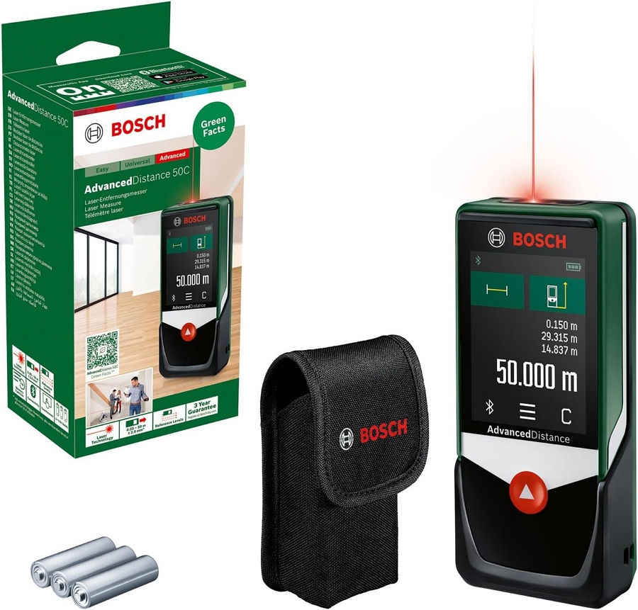 Telemetru cu laser Bosch AdvancedDistance 50C, 0603672202 photo 2