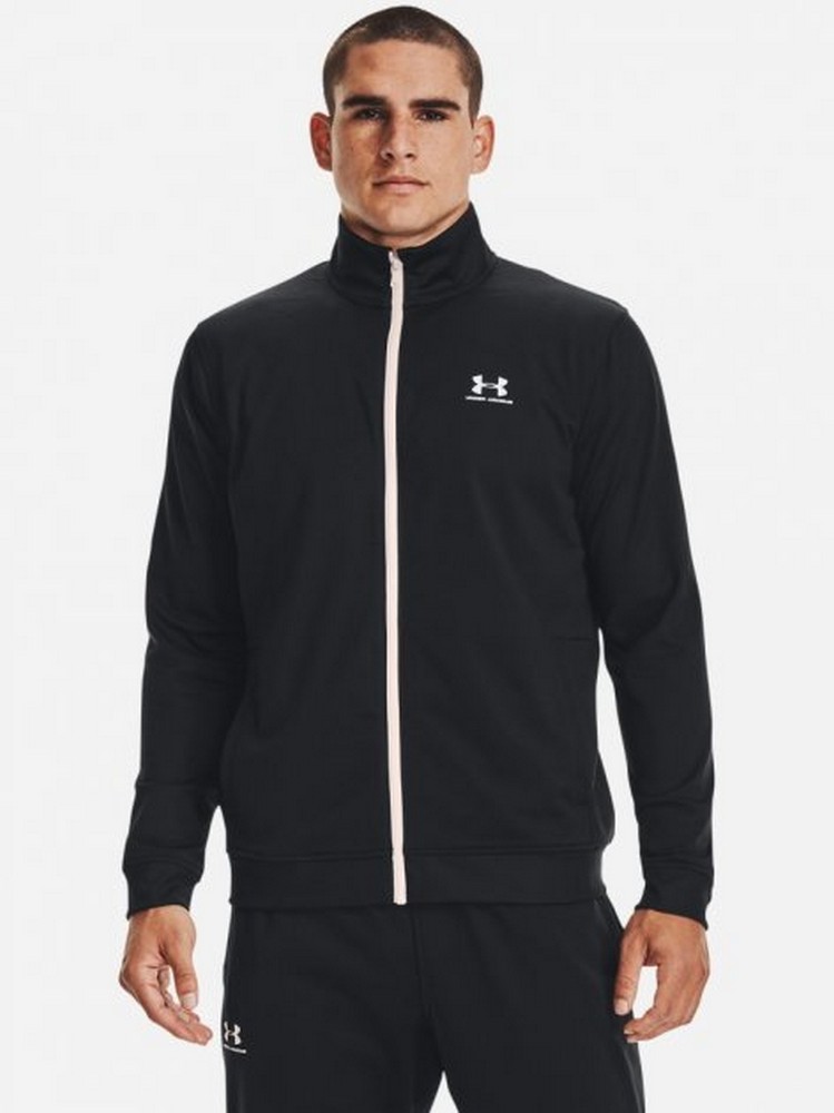 Hanorac pt bărbați Under Armour SPORTSTYLE TRICOT JACKET LG Negru photo 2