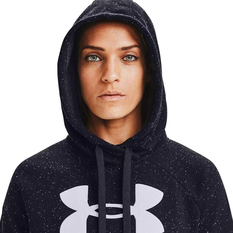 Hanorac Under Armour Rival Fleece Logo Hoodie L Negru Femei photo 2