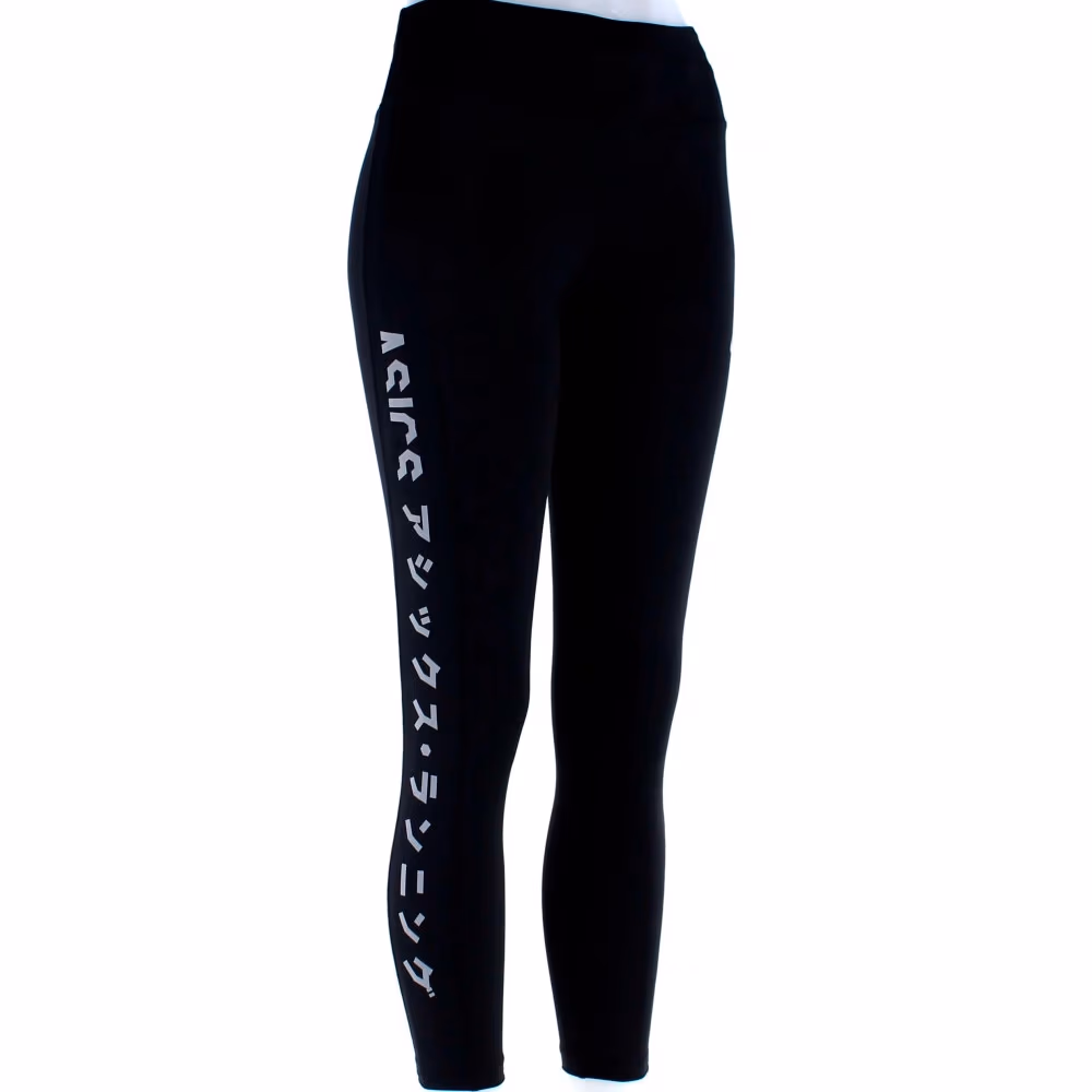 Panta-colanti Asics KATAKANA CROP TIGHT PRF  BLACK