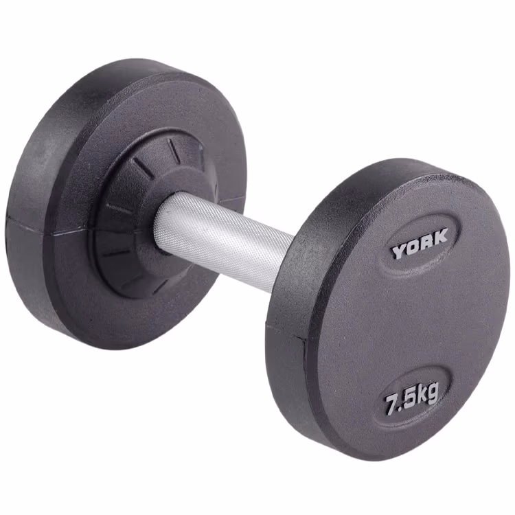 Гантель 7.5 кг YORK Pro-Style Rubber Dumbbell