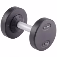 Гантель 7.5 кг YORK Pro-Style Rubber Dumbbell
