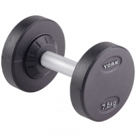 Гантель 7.5 кг YORK Pro-Style Rubber Dumbbell thumbnav 1