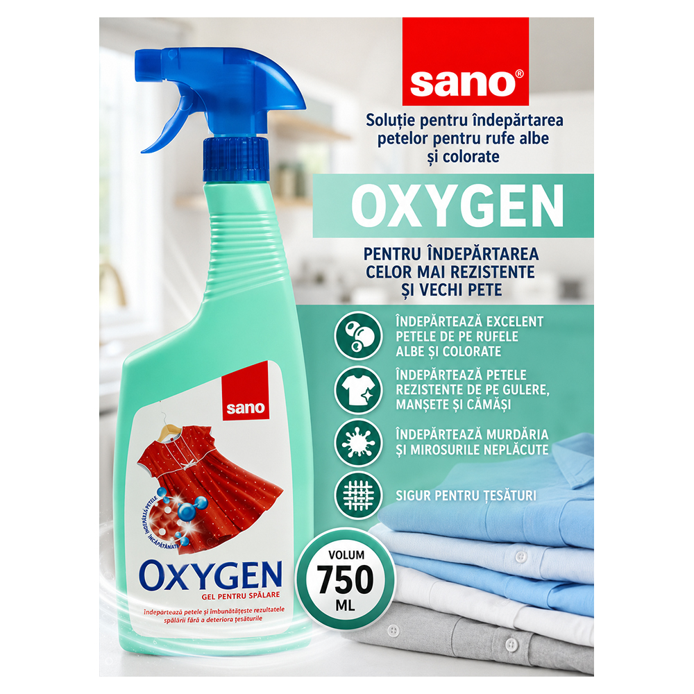 Solutie p/u eliminarea petelor Sano 430602 Oxygen photo 3