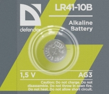 Батарейка Defender LR41-10B AG3