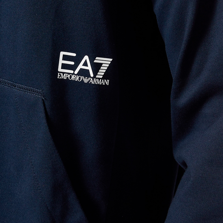 Hanorac pt bărbați EA7 EMPORIO ARMANI TRAIN CORE ID M HOODIE FZ LIGH S Albastru photo 5
