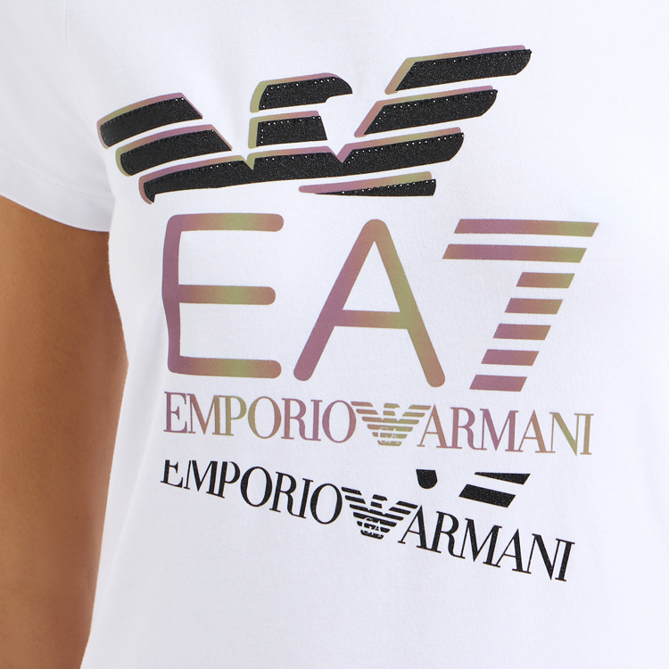 Tricou EA7 EMPORIO ARMANI TRAIN LOGO SERIES W TEE SS EAG M Alb Femei photo 3