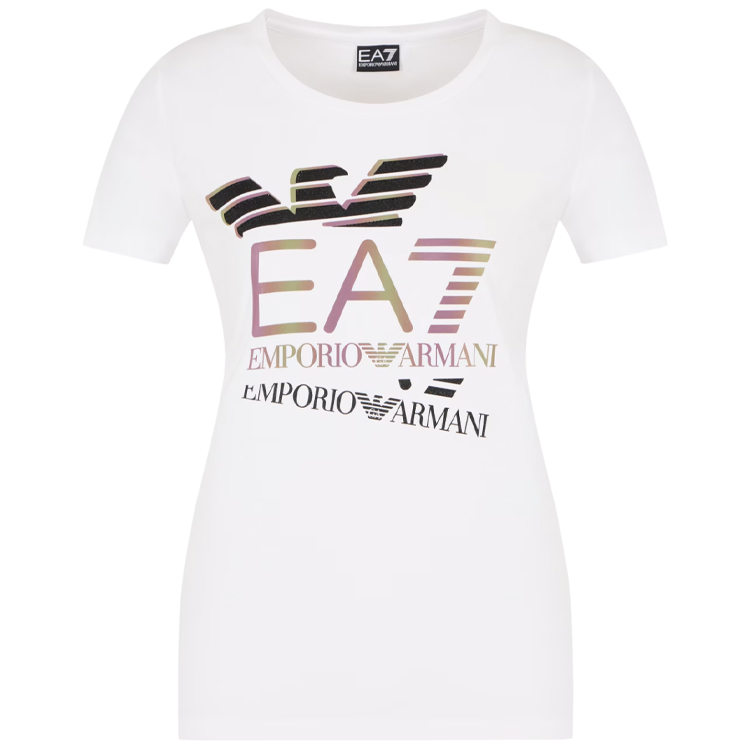 Tricou EA7 EMPORIO ARMANI TRAIN LOGO SERIES W TEE SS EAG M Alb Femei photo 5