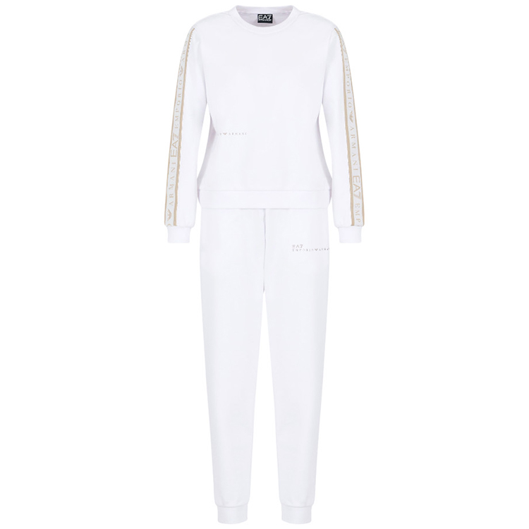 Costum Sportiv EA7 EMPORIO ARMANI NATURAL VENTUS7 W T-SUIT T-TOP XS Alb Femei photo 4
