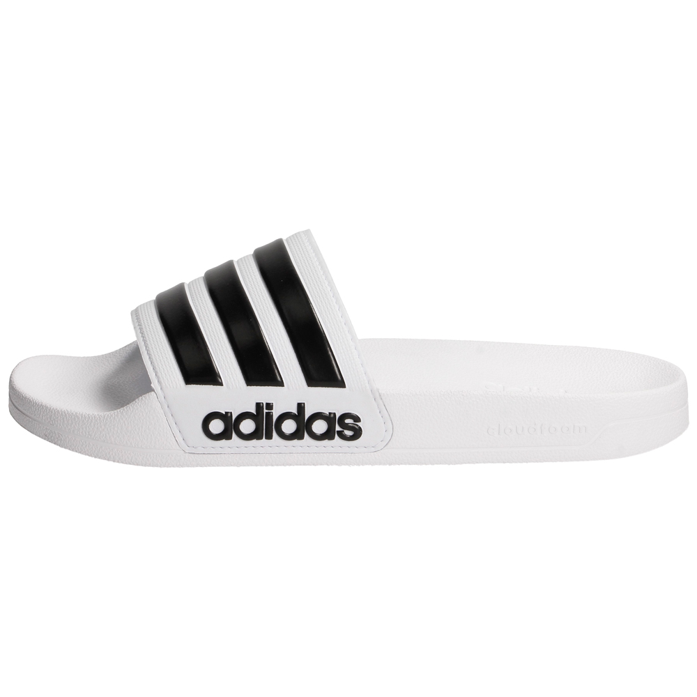 Slapi Adidas ADILETTE SHOWER pt Barbati / 39.5 / Alb-negru photo 1