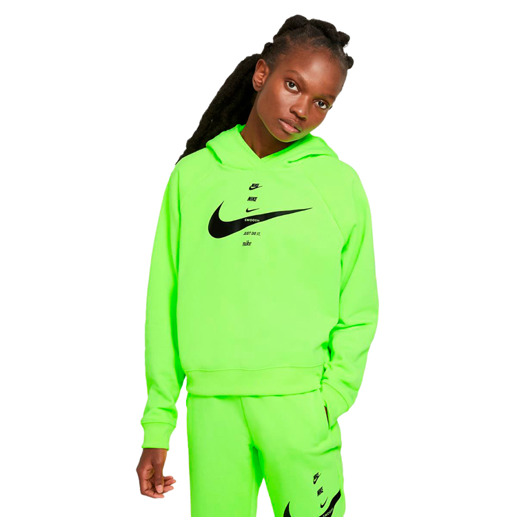 Hanorac Nike W NSW SWSH HOODIE FLC BB S Verde Femei photo 1 Hanorac Nike W NSW SWSH HOODIE FLC BB S Verde Femei photo 1