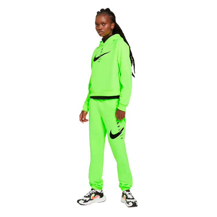 Hanorac Nike W NSW SWSH HOODIE FLC BB S Verde Femei photo 4