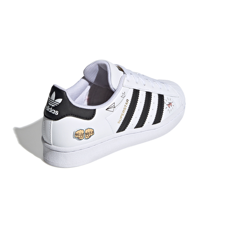 Incaltaminte Sport Adidas SUPERSTAR J pt Unisex / 35.5 / Alb photo 3