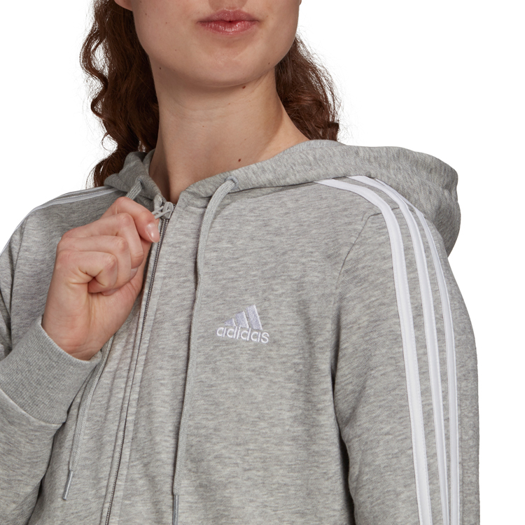 Jacheta Adidas W 3S FT FZ HD XS Gri Femei photo 2